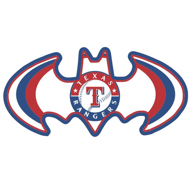 Texas Rangers Batman Logo DIY iron on transfer (heat transfer)